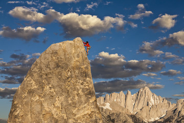 Climber on the edge.