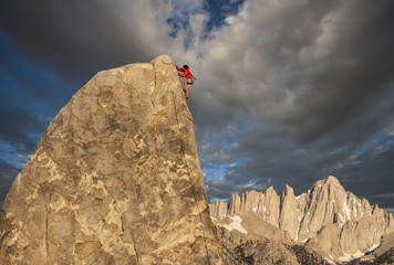 Climber on the edge.