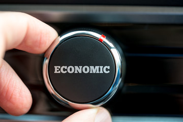 Power button reading - Economic - on an item of electronic equip