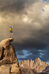 Climber on the edge.