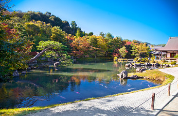 Tenryu-ji Temple at Arashiyama, Kyoto. Japan.