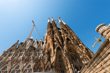 Fototapeta na wymiar Sagrada Familia - Barcelona Spain