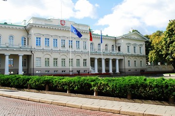 Obraz premium Lithuanian president residence on September 24, 2014