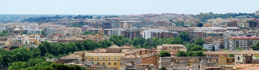 Obraz premium Rome aerial view from Vittorio Emanuele monument