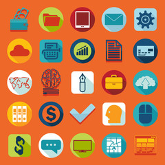 Set of business icons