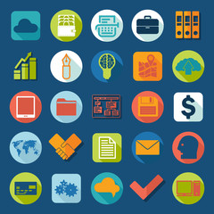 Set of business icons