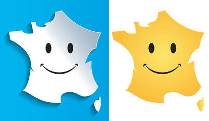 Carte France Smiley-1