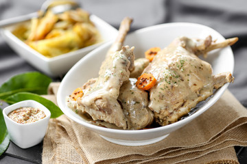 lapin sauce moutarde 1