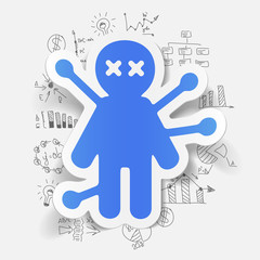 Drawing business formulas: voodoo Doll
