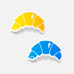 realistic design element: croissant
