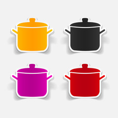 realistic design element: saucepan