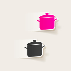 realistic design element: saucepan