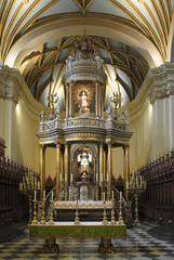 Fototapeta na wymiar Catedral de Lima, Altar Lateral