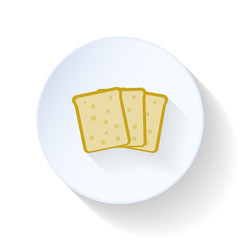 Bread flat icon