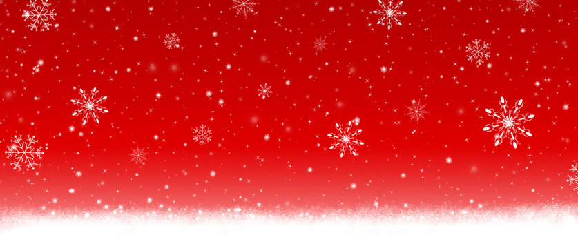 Snowflakes on christmas