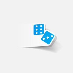 realistic design element: dice