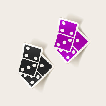 realistic design element: domino