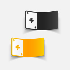 realistic design element: playing card