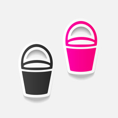 realistic design element: bucket