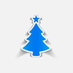 realistic design element: christmas tree