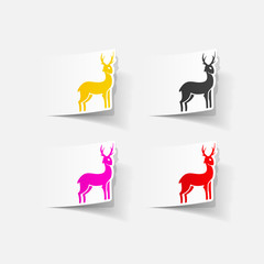 realistic design element: deer