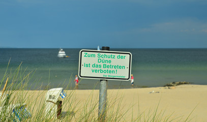 Düne betreten verboten!