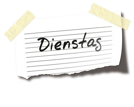 Notiz Dienstag