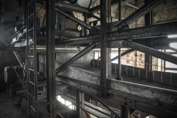 rusty industrial ruine