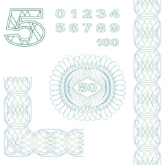 Decorative elements and numbers