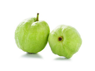 Guavas isolated on white background