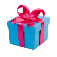 Geschenk mit rosa Schleife