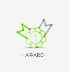 Award icon, logo.
