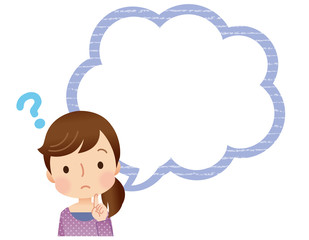 女性　吹き出し　主婦