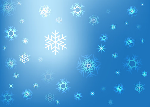 abstract background with snowflakes vector illustration
