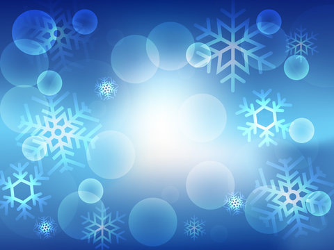 abstract background with snowflakes vector illustration