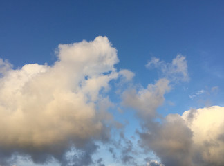 Beautiful blue sky with clouds