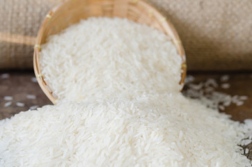 white rice  grains