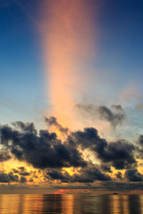 Sunrise at sea