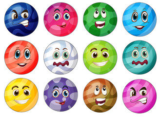 Colourful balls