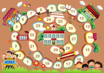 Fototapeta premium A board game