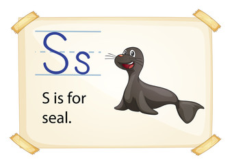 A letter S for seal