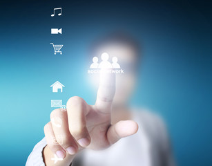 social network structure in  hand