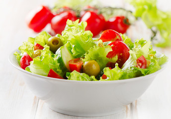 Bowl of  mixed vegetables salad