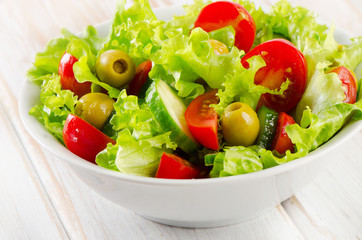 Bowl of   vegetables salad