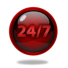 Support circular icon on white background