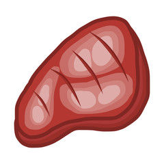 meat steak isolated illustration