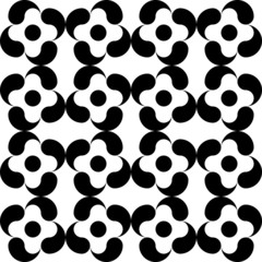 Seamless Monochrome Pattern
