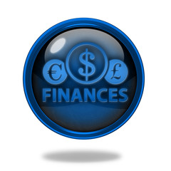Finance circular icon on white background