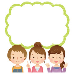 コピースペース　女性グループ