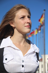 girl student of the International University